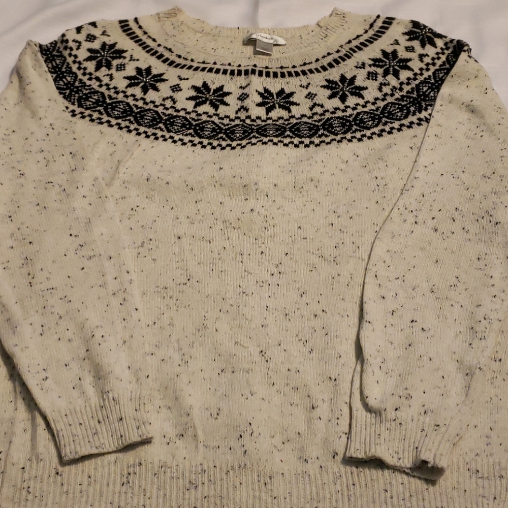 CJ Banks Nordic sweater 1x Tote 3
